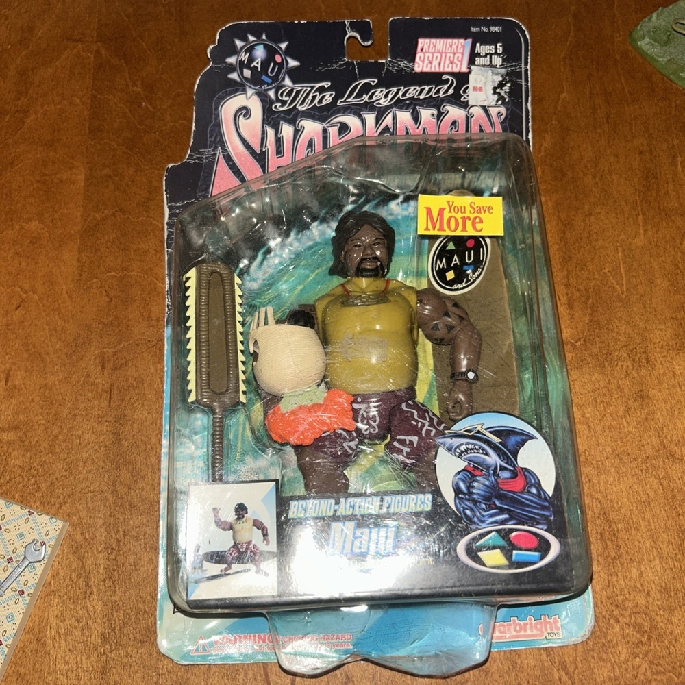 The Legend of Sharkman Action Figure MAUI Series 2 Maui And Sons 1997 RARE!